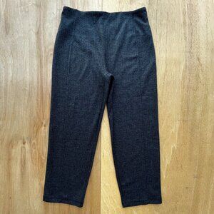 LIVERPOOL HERRINGBONE CROP WIDE LEG DRESS PANTS Women’s sz 12P High Rise Stretch